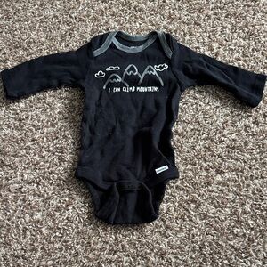 Black Mountain Print Onesie